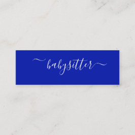 Klassiker sätta en klocka på sitta barnvakt för mini visitkort