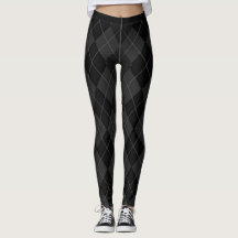 Klassiker-Svart-Argyle (c) XS-XL_Leggings_