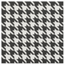 Klassiker svartvita Houndstooth Tyg