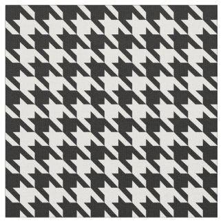 Klassiker svartvita Houndstooth Tyg