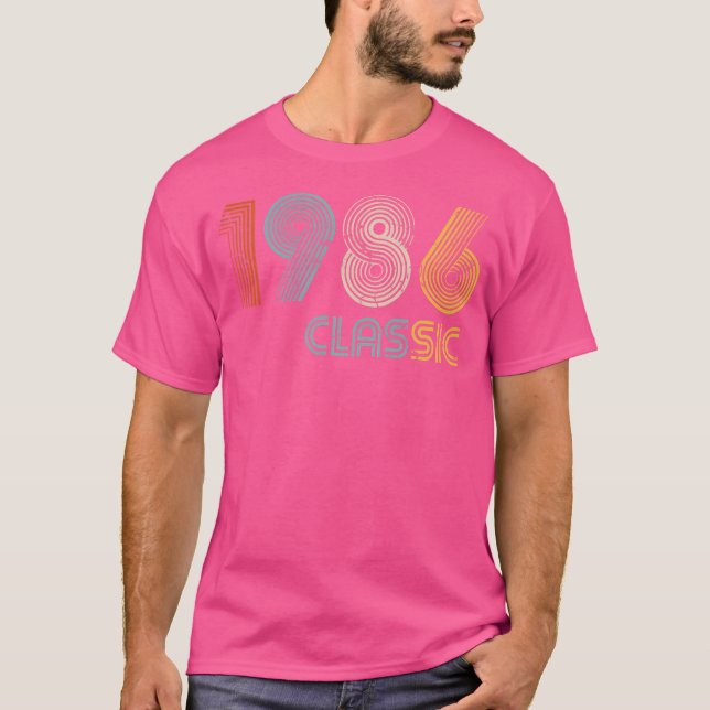 Klassiker Tillverkad 1986 33-årspresent T Shirt (Framsida)