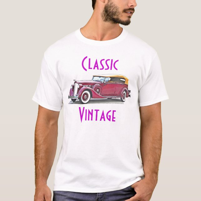 Klassiker Vinatage Packard T Shirt (Framsida)
