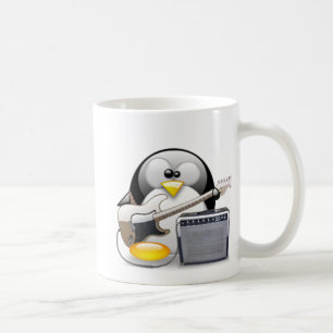 Klassikeramerikangitarr och förstärkareTux Kaffemugg