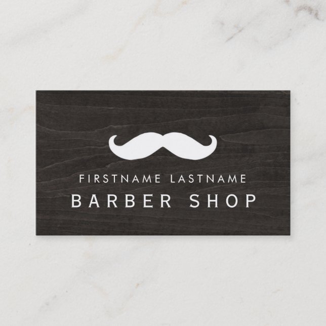 KlassikerbarberareMoustache Visitkort (Framsida)