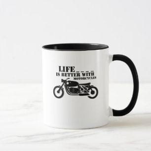 Klassikerbikerliv är bättre med motorcykeln mugg