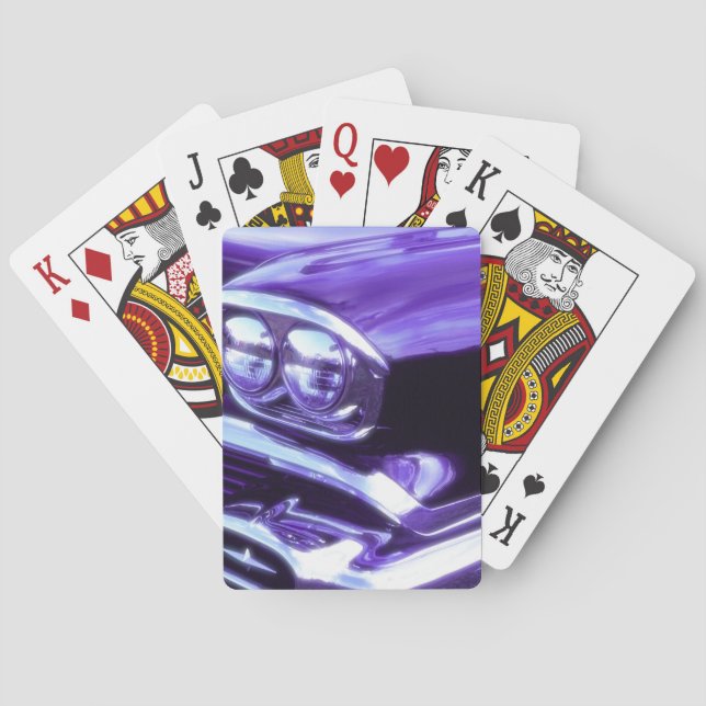 Klassikerbil: Chevrolet 1958 Spel Kort (Baksidan)