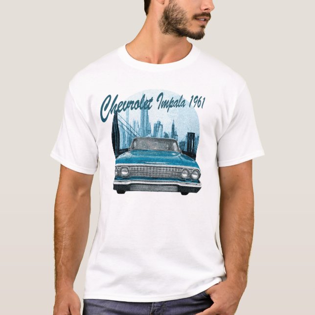 Klassikerbil Chevrolet Impala 1961 Tee (Framsida)