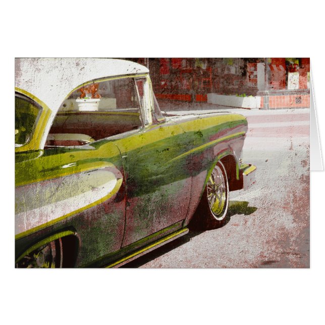 Klassikerbil Hälsningskort (Framsidan Horizontal)