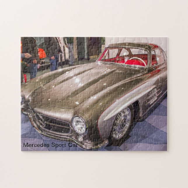 Klassikerbilar - Mercedes sportbil Pussel (Horisontell)