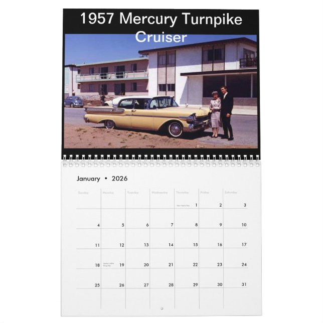 Klassikerbilarna av den gammala Detroit 2015 Kalender (Jan 2026)