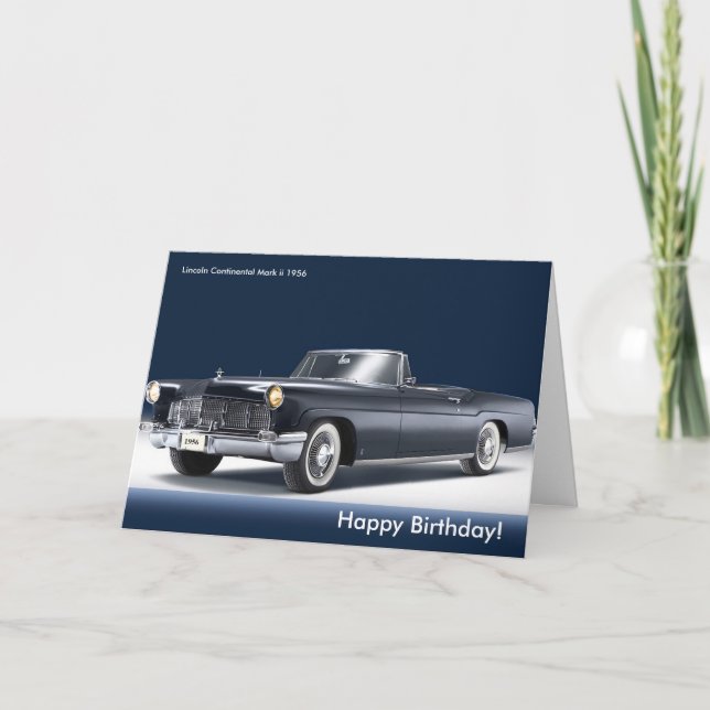 Klassikerbilen avbildar för födelsedaghälsningkort kort (Framsida)
