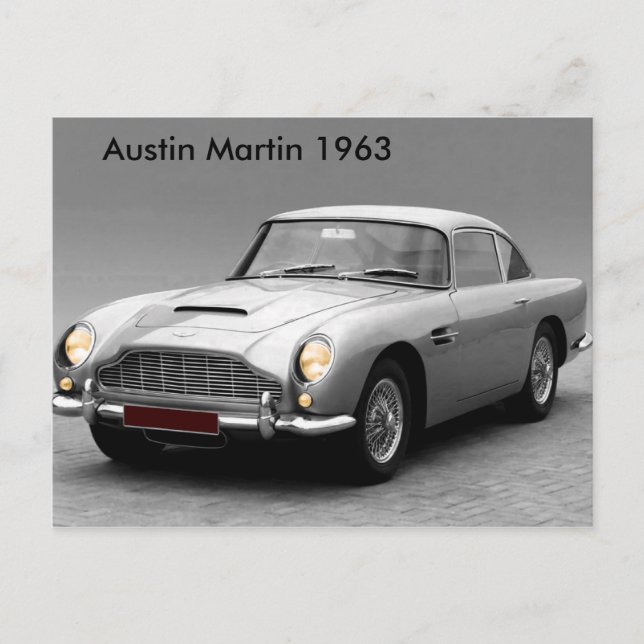 Klassikerbilen avbildar för vykort (Framsida)