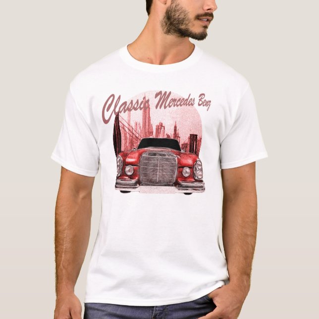 KlassikerbilMercedes Benz Tee (Framsida)