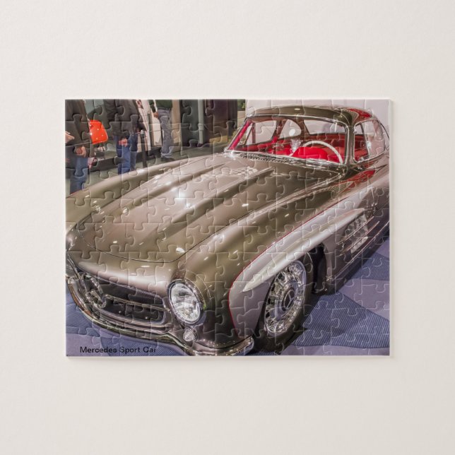 Klassikerbilserie - Mercedes sportbil Pussel (Horisontell)