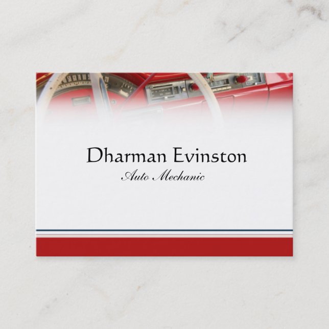 Klassikerbilvisitkort Visitkort (Framsida)