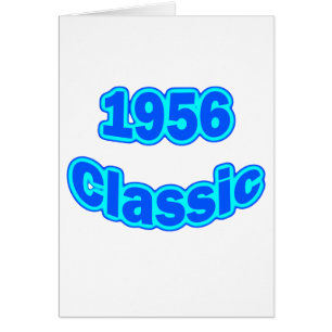 Klassikerblått 1956 hälsningskort