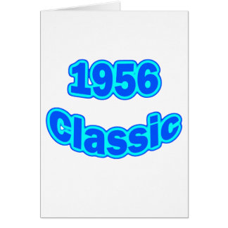 Klassikerblått 1956 hälsningskort