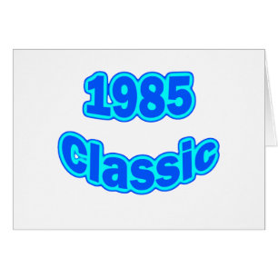 Klassikerblått 1985 hälsningskort
