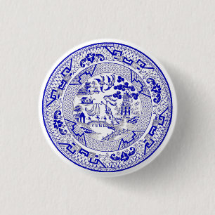 Klassikerblåttpilen pläterar design knapp