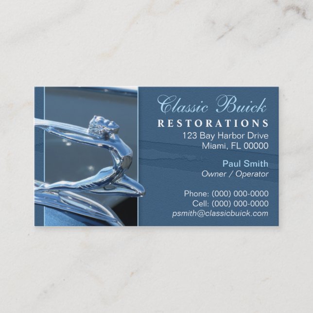 KlassikerBuick visitkort (Framsida)