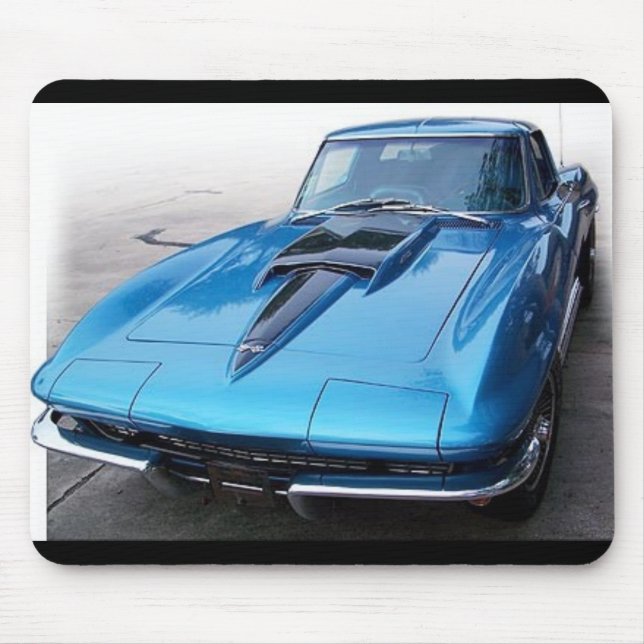 KlassikerCorvette bil Mousepad Musmatta (Framsidan)
