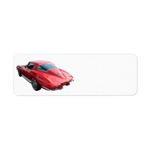 KlassikerCorvette Coupe Returadress Etikett