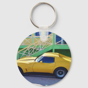 KlassikerCorvette Stingray. Nyckelring
