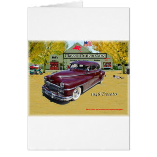 KlassikerCruisin bilar Desoto 1948 Hälsningskort