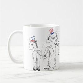 Klassikerelefant & åsnamugg kaffemugg