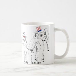 Klassikerelefant & åsnamugg kaffemugg