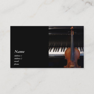 Klassikerfiol/viola- och pianovisitkort visitkort