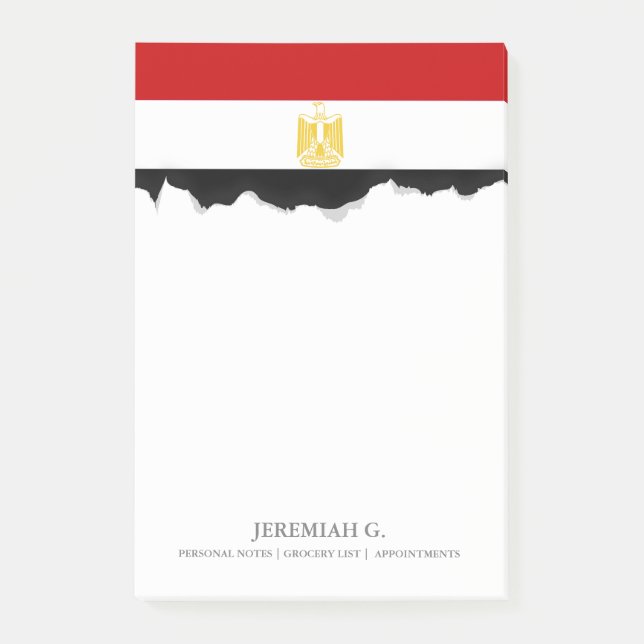 Klassikerflagga av egyptenen post-it block (Framsida)
