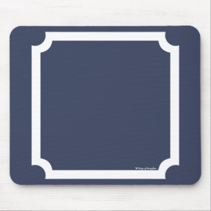 Klassikergräns Mousepad i nautisk marin/vit Musmatta