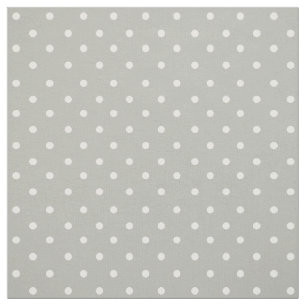 Klassikergrått med vitpolka dots tyg