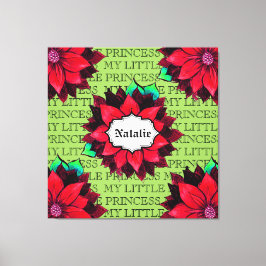 KLASSIKERJULSTJÄRNA i RÖTT Canvastryck