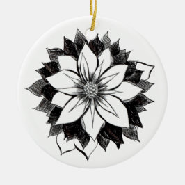 KLASSIKERJULSTJÄRNAprydnad Julgransprydnad Keramik