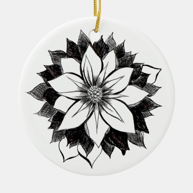 KLASSIKERJULSTJÄRNAprydnad Julgransprydnad Keramik (Framsidan)