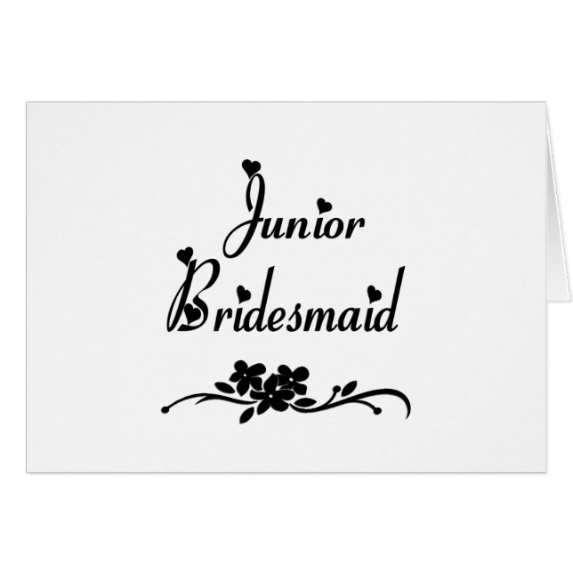 Klassikerjuniorbrudtärna OBS Kort (Framsidan Horizontal)