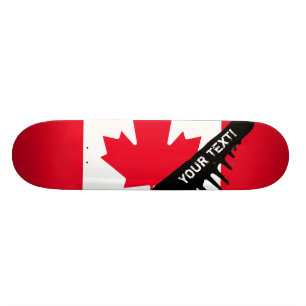 KlassikerKanada flagga Old School Skateboard Bräda 21,6 Cm