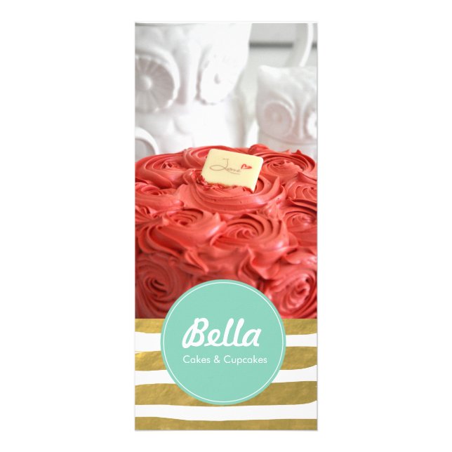 Klassikerkuggekort - bageriCafemuffinen shoppar Reklamkort (Framsidan)