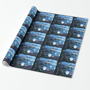 Klassikerlastbil som slår in papper presentpapper