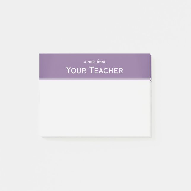 Klassikerlavendellilor personifierade 4" x 3", post-it block (Framsida)