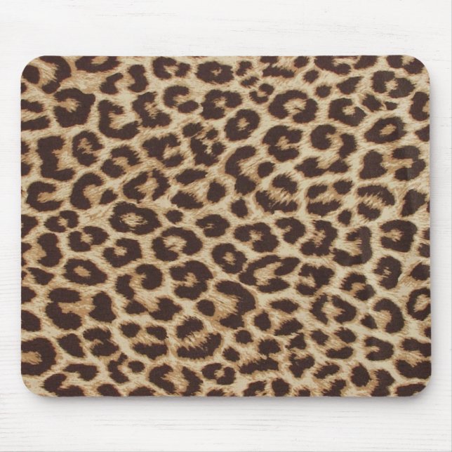 KlassikerLeopardtryck Mousepad Musmatta (Framsidan)