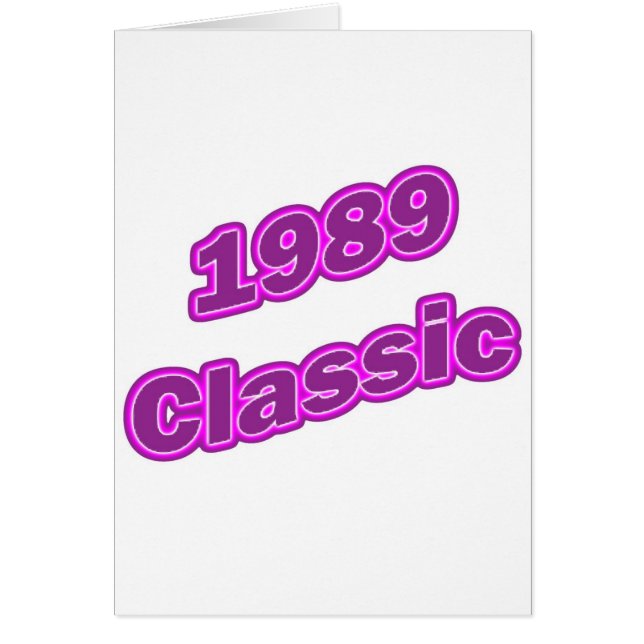 Klassikerlilor 1989 hälsningskort (Framsidan)