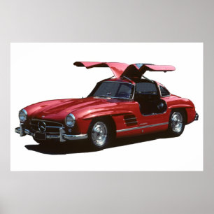 KlassikerMercedes Benz SLR300 Gullwing Poster