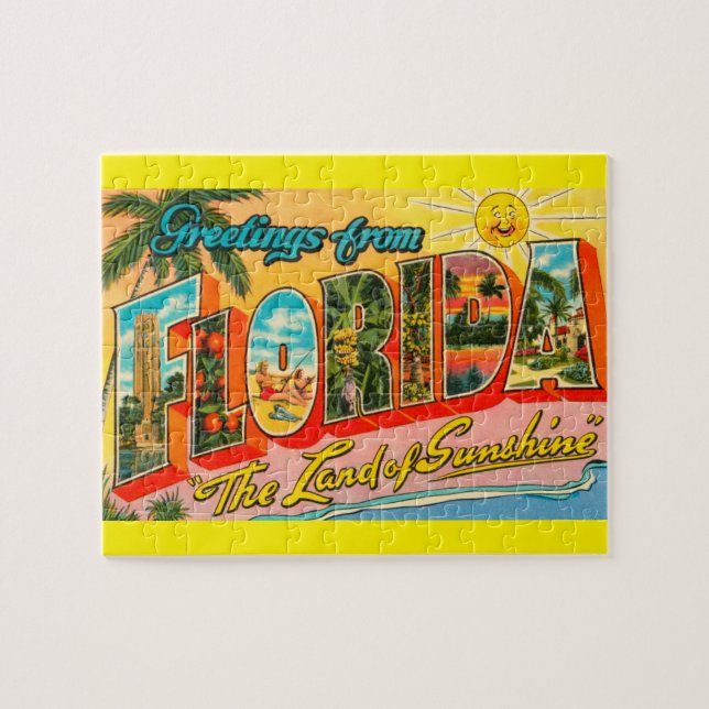 KlassikerMitt--århundrade Florida turism Pussel (Horisontell)