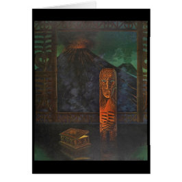 KlassikerMitt--århundrade Tiki! Hälsningskort