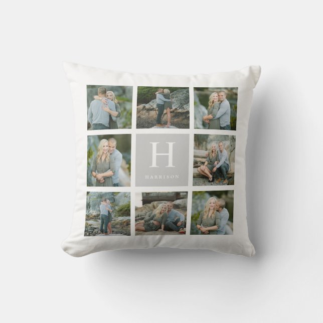KlassikerMonogramCollage Kudde (Framsida)