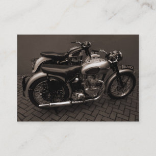 KlassikerMotorbikes, mini- foto Visitkort