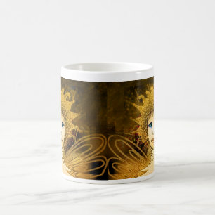 Klassikermugg med den guld- fen för konstDéco st Kaffemugg
